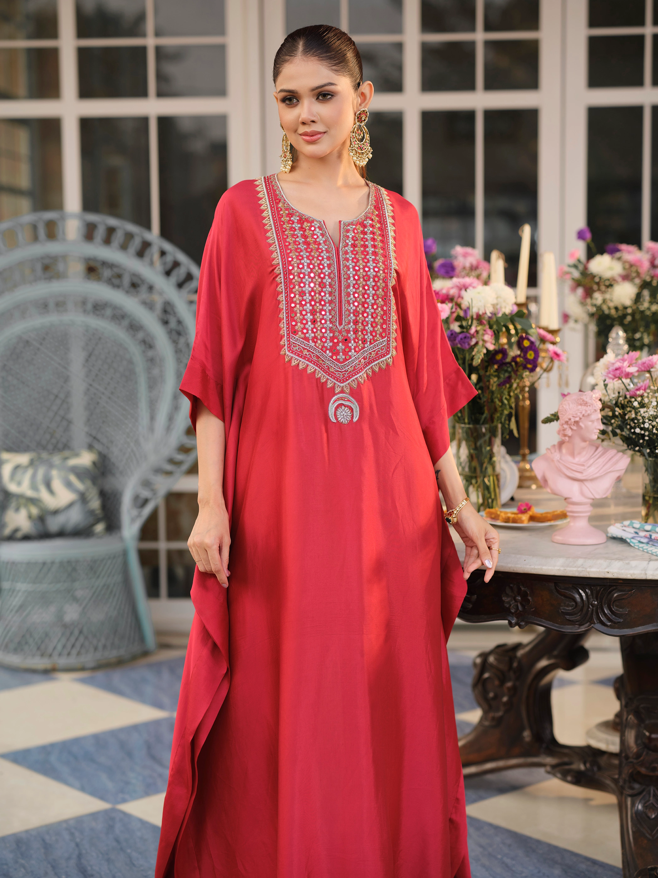 Crimson Signature Kaftan